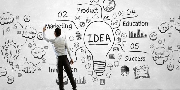 imagen con frases sobre ideas de negocio y marketing